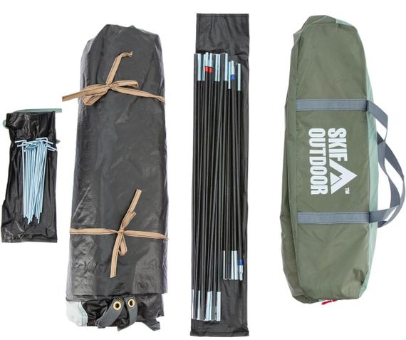 Палатка Skif Outdoor Tendra 210x180 см Зелёная Палатка туристическая Палатка для отдыха Трехместная палатка | Зображення 8