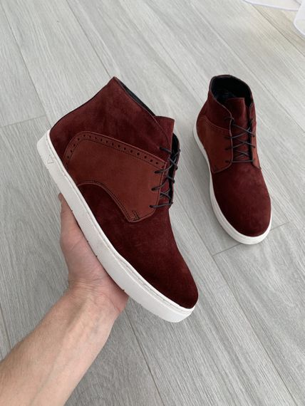 Бордовая зимняя обувь 42 размер