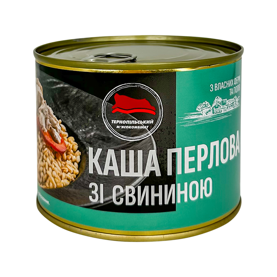 Каша перлова зі свининою Тернопільський м'ясокомбінат 525 г