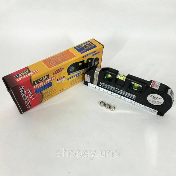 Лазерный нивелир Laser Level Pro 3, Лазерный отвес, Нивелир строительный для стяжки QT-56 | Зображення 6