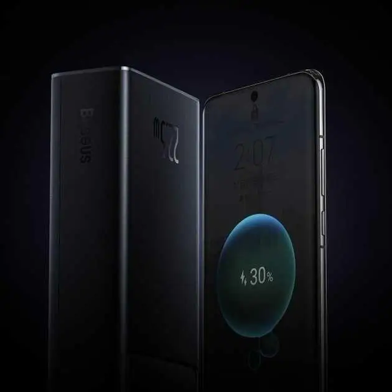 Повербанк Baseus Star-Lord 30000mAh 22.5W з LED-дисплеєм, чорний, Power Bank QC USB + Type-C | Зображення 6