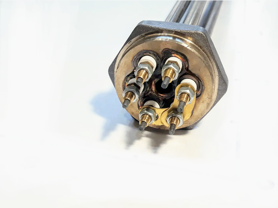 Блок ТЭНов 4500W с резьбой 1,5" (Украина) | Зображення 1