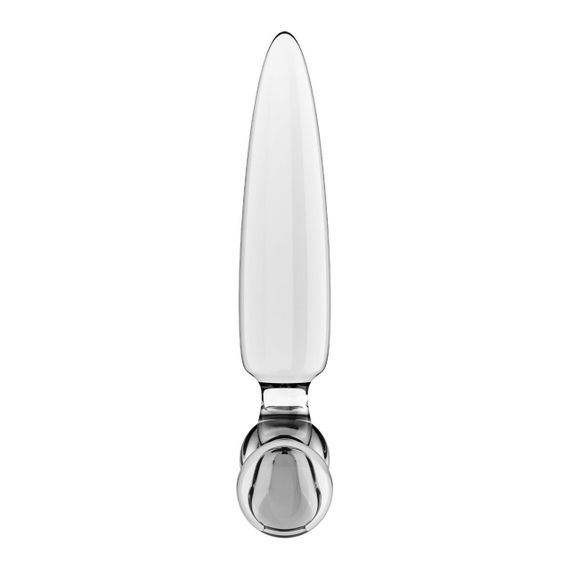 Тристоронній скляний дилдо Satisfyer Triple Crystal 1 Transparent Sex Aura | Зображення 3