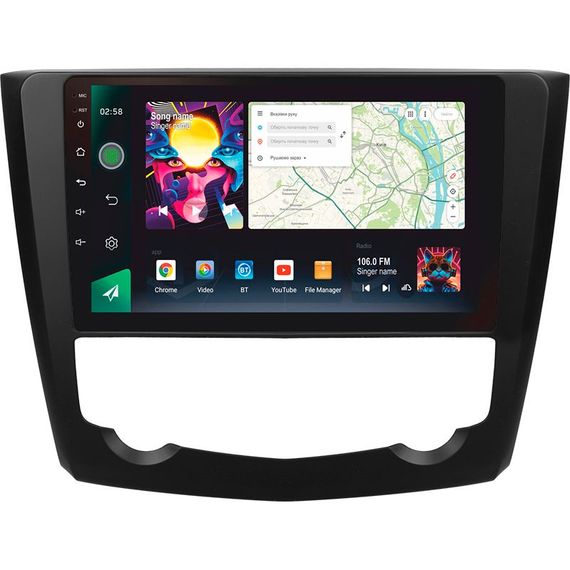 Штатна магнітола Sigma PRO 98128 2K 8+128 Gb Renault Kadjar 2015-2017 (B) 9"
