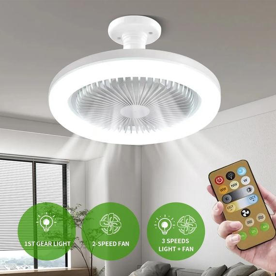 Лампа-вентилятор SV Led multicolor з пультом (sv3032) | Зображення 1
