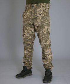 Брюки с манжетами Светлый пиксель поплин,легкие мужские брюки, летние камуфляжные штаны карго на резинке 56