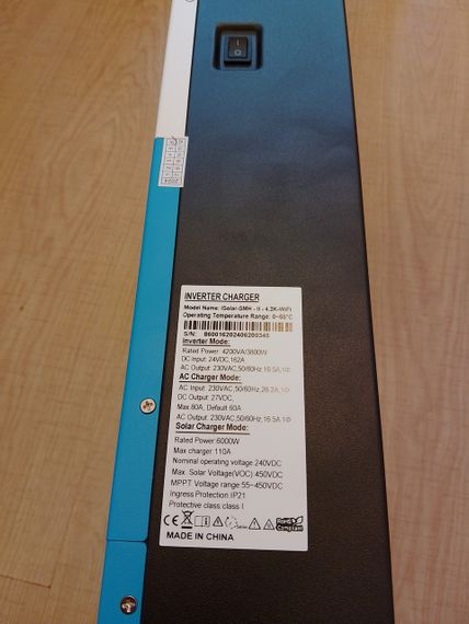 Гибридный инвертор EUSUN 4.2Kw 24V 110A MPPT | Зображення 1