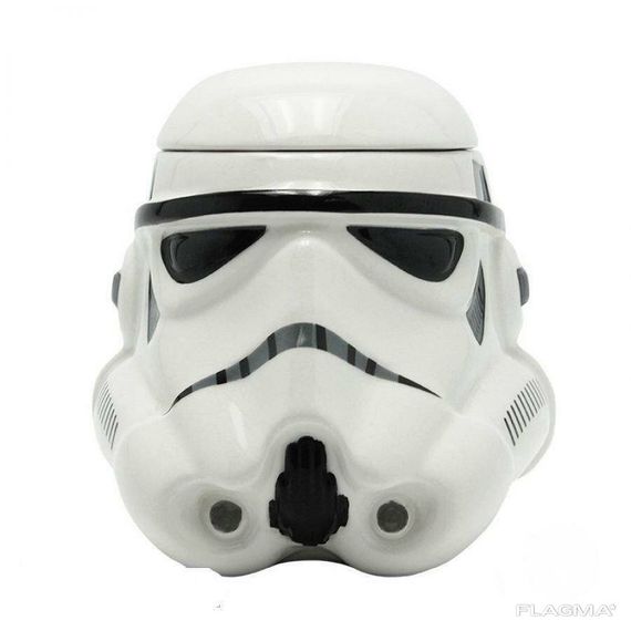 Чашка Кружка Бокал с крышкой Star Wars 3D Штурмовик (Белая) Керамика | Зображення 2