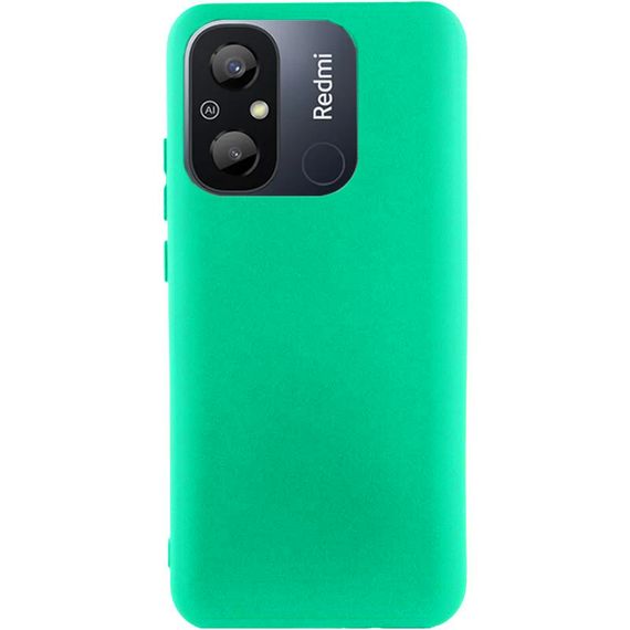 Чохол Candy Silicone для Xiaomi Redmi 12C колір Бірюзовий
