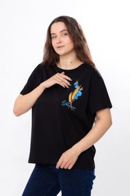 Футболка жіноча (оверсайз) Носи своє 46 Чорний (p-11679-152376)