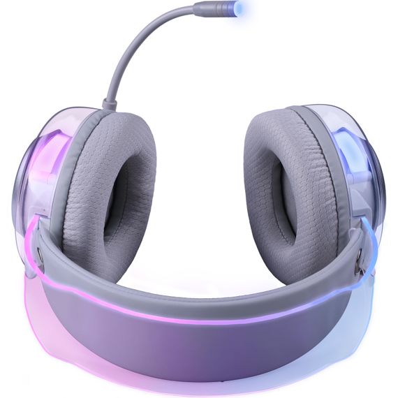 Гарнітура Defender Glitch, USB, RGB,  2м, White | Зображення 4