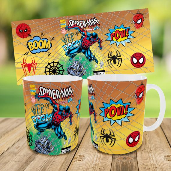 Детский набор Spider-Man сумка-бананка + керамическая кружка с принтом (5589) | Зображення 3