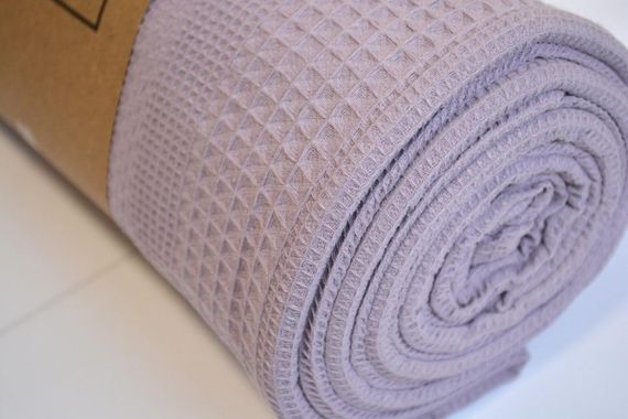 Вафельне простирадло-покривало Bayalli 200×230 см. Lilac | Зображення 1