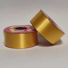 Стрічка поліпропіленова Peri для подарунків, букетів, декорування ширина 3.3 см довжина ± 18 м жовта