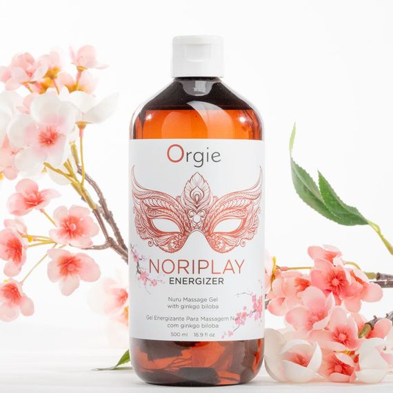 Гель для NURU-масажу Orgie – Noriplay Energizer (500 мл), екстракт гінкго білоба, захисне простирадло | Зображення 3
