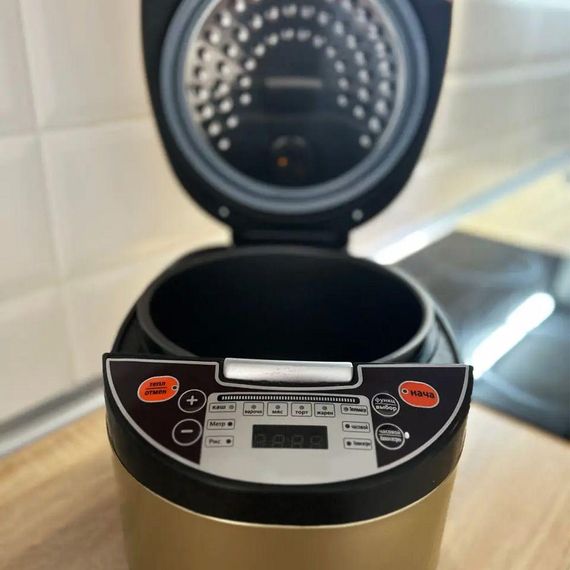 Мультиварка з фритюрницею 1500W, Opera OD-366, Бежевий /  Електрична мультиварка з тефлоновим покриттям | Зображення 1