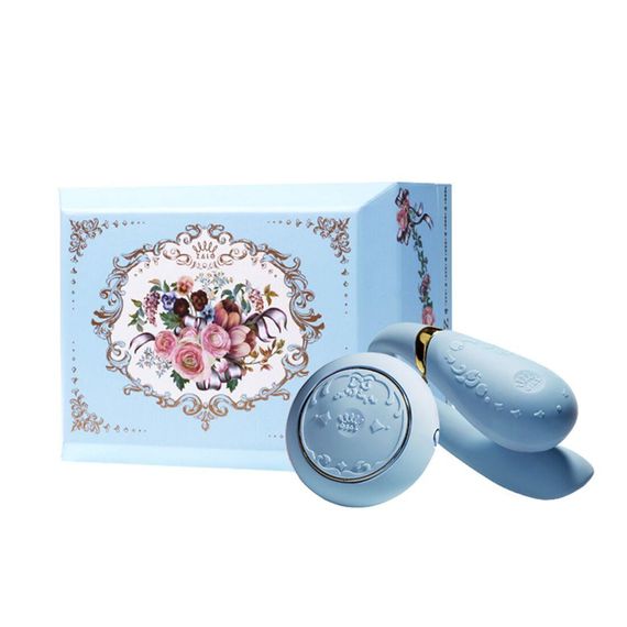 Смартвібратор для пар Zalo Fanfan set Royal Blue, пульт ДК | Зображення 9