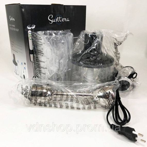 Стационарный блендер для кухни со стеклянной чашей Suntera, Электрический блендер блендеры стационарные HC-62 | Зображення 2