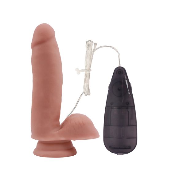 Вібратор - T-skin ReaL Mantric Muse Dildo Vibrator Flesh Sex Aura