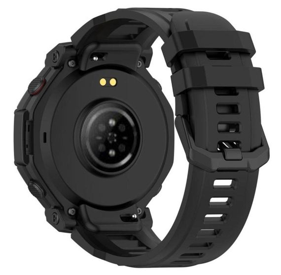 Силіконовий ремінець Primolux для смарт-годинника Amazfit T-Rex 3 Pro 48mm - Black | Зображення 3