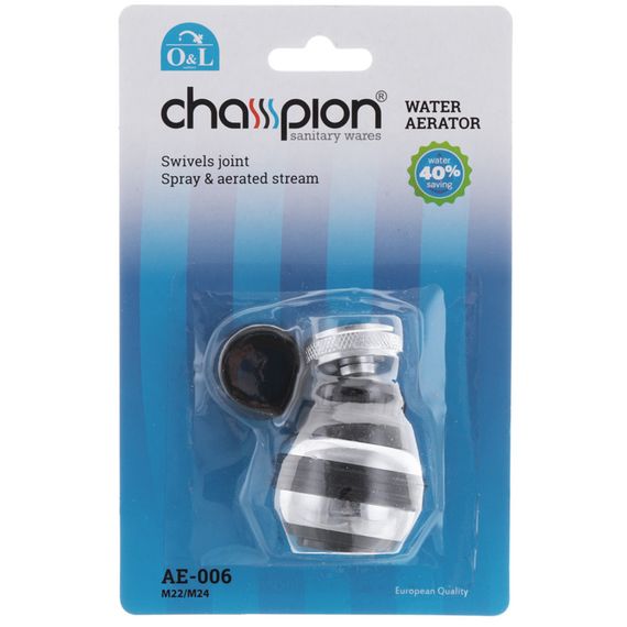 Аэратор CHAMPION AE-006 поворотный M22 / M24 (латунный шар) (AC0017) | Зображення 1