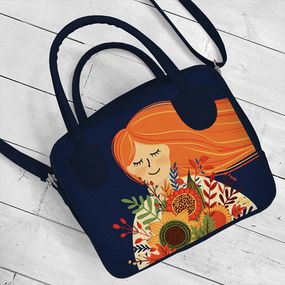 Сумка жіноча Kitto Руда дівчина 25x20x9 см (SKI_23S032_TSI)