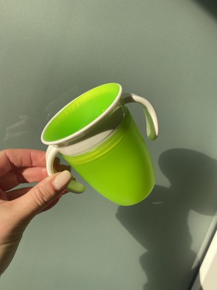 Чашка непроливайка дитяча 360 220мл Зелена | Зображення 2