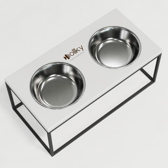 Миски на подставке для больших собак Hollky Base XL20 (2 × 1,8 л) BXL20-522620-GRWH | Зображення 9