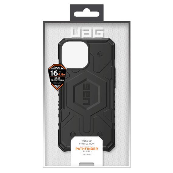Ударостійкий чохол UAG Pathfinder with MagSafe для Apple iPhone 15 Pro Max (6.7") TPU+PC, Чорний | Зображення 5