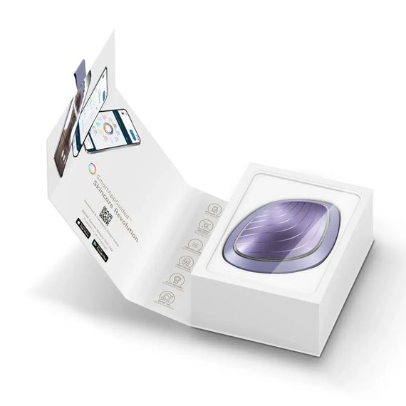 Ультразвуковая маска тепло и холод GESKE Sonic Warm&Cool Mask 9в1 white, Фиолетовый | Зображення 8