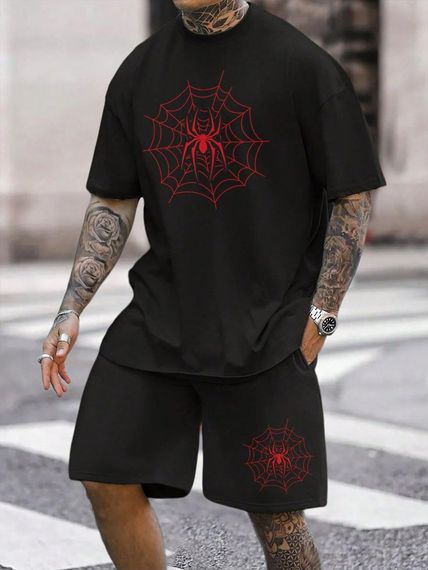 Комплект футболка та шорти ДТФ (оверсайз)