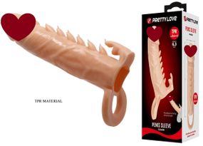 Подовжуюча насадка (подовжує на 4 см) PREETTY LOVE - Penis Sleeve Emmitt, BI-026246 Sex Aura