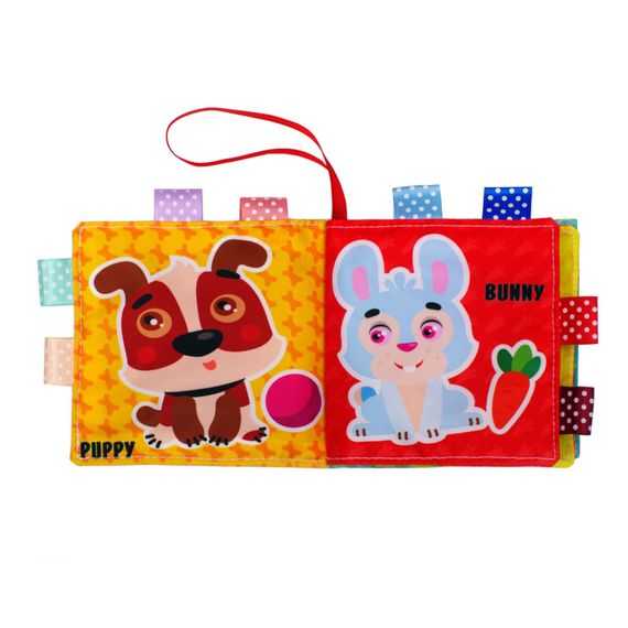 Развивающая  мягкая книга "Котик Мяу- Мяу " 823444, 8 рисунков | Зображення 1