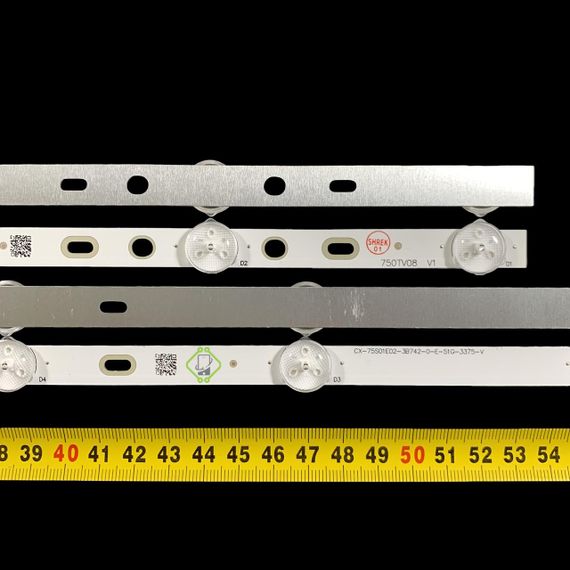 LED підсвітка Sony TV 75" inch 3V 5/8-led CX-75S01E01 KDL-75W855C KDL-75W850C 750TV07 750TV08 V1 28шт. | Зображення 1