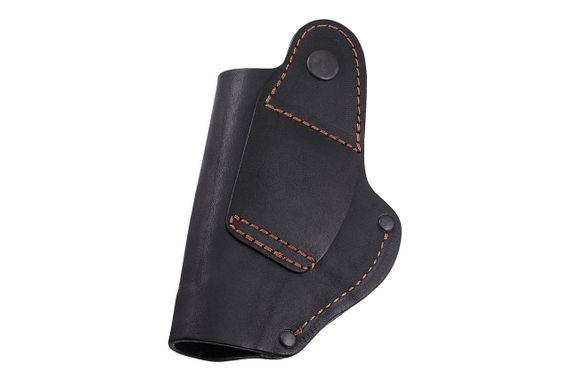 Кобура ПМ поясна  скритого внутрішньобрючного носіння формована з кліпсою шкіра чорна ms | Зображення 3