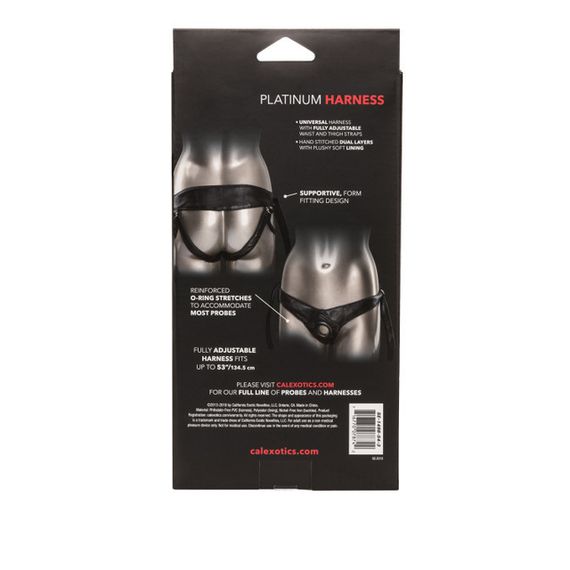 Трусики для страпону Universal Love Rider Platinum Harness, шкірозамінник, чорні | Зображення 3