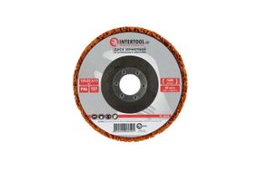 Диск зачистной вспененный Intertool - 125 x 13мм x P46 оранжевый (BT-0605)