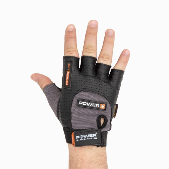Рукавички для фітнесу Power System PS-2500 Power Plus Black/Grey M | Зображення 2