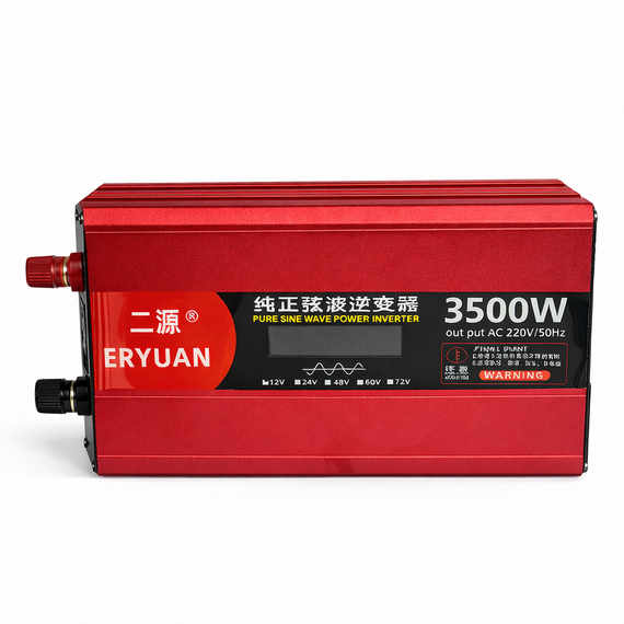 Перетворювач напруги ERYUAN MX-3500 з чистою синусоїдою 3500 Вт, інвертор 12 В → 220 В | Зображення 3