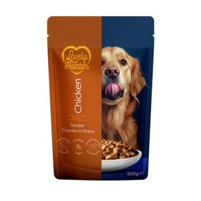 Влажный корм для собак с курицей Lovely Hunter Dog Chicken, 500 гр