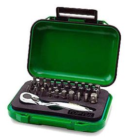 Набір біт з тріскачкою TOPTUL 1/4" 31 од. GABW3103