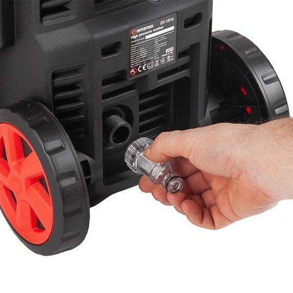 Мийка високого тиску, 1,8 кВт, 100-140 бар, 7 л/хв, шланг 5 м INTERTOOL DT-1516 | Зображення 6