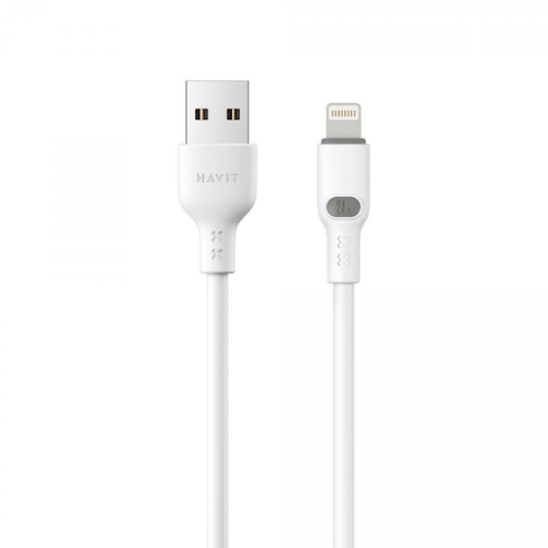 Кабель USB QC Lightning Havit HV-CB6283 2,4A білий
