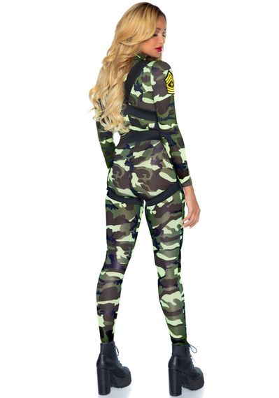 Еротичний костюм десантниці Leg Avenue Pretty Paratrooper S, комбінезон, портупея | Зображення 1