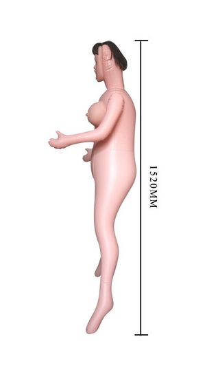 Надувная кукла Finish Girl с вставкой из киберкожи и вибростимуляцией. BM-015001 Sex Aura | Зображення 4