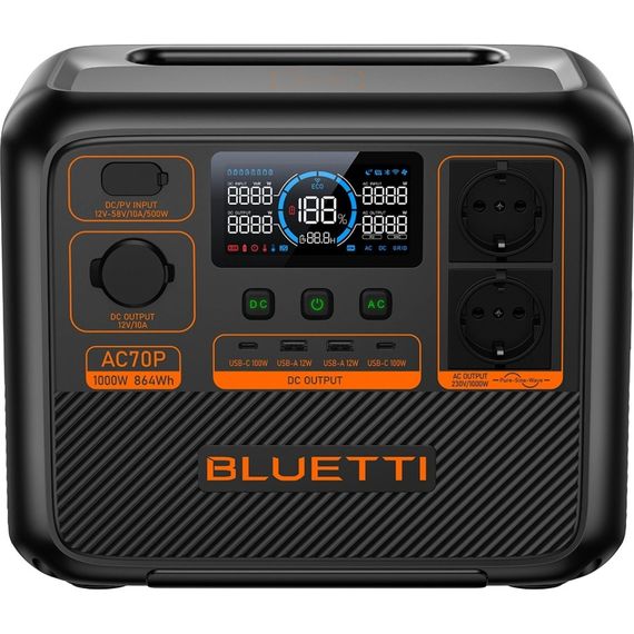Зарядна станція BLUETTI AC70P 1000W (AC70P) | Зображення 1