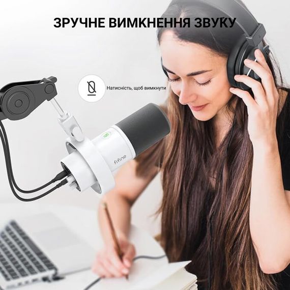 Мікрофон Fifine K688W USB White (K688W) | Зображення 4