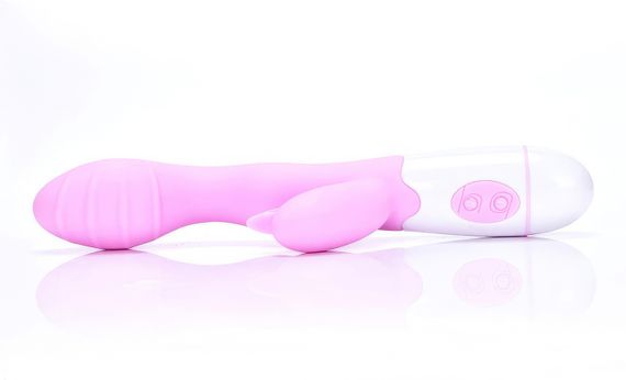 Вібратор - rabbit для подвійної стимуляції (USB, рожевий) | Зображення 9