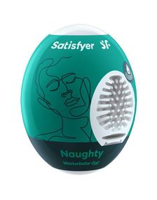 Самосмазывающийся мастурбатор-яйцо Satisfyer Masturbator Egg Naughty, одноразовый, не требует смазки Sex Aura