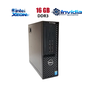 Рабочая станция Dell Precision T1700 Desktop / Intel Xeon E3-1231 v3 (4 (8) ядра по 3.4 - 3.8 GHz) / 16 GB DDR3 / 512 GB SSD / nVidia Quadro P400, 2 GB GDDR5, 64-bit б/в